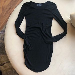 Michael Stars Long Sleeve Black Tunic Dress